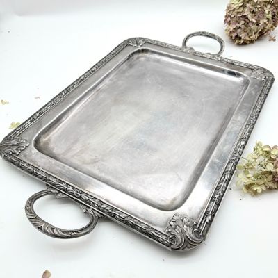 Поднос 57 см мельхиор Франция