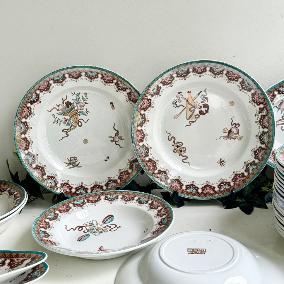 Блюдо Sarreguemines Chinois 26 см Франция