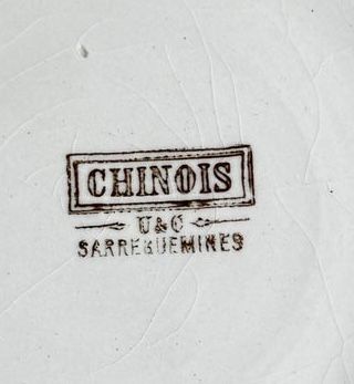 Блюдо Sarreguemines Chinois 26 см Франция