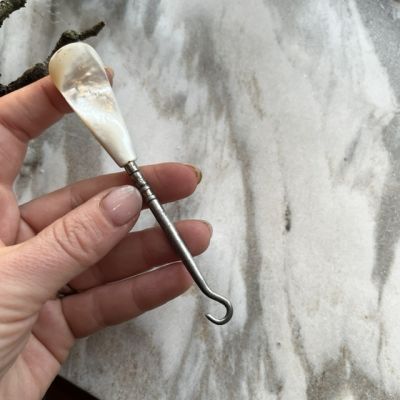 Крючок для кодлера перламутр и сталь 2