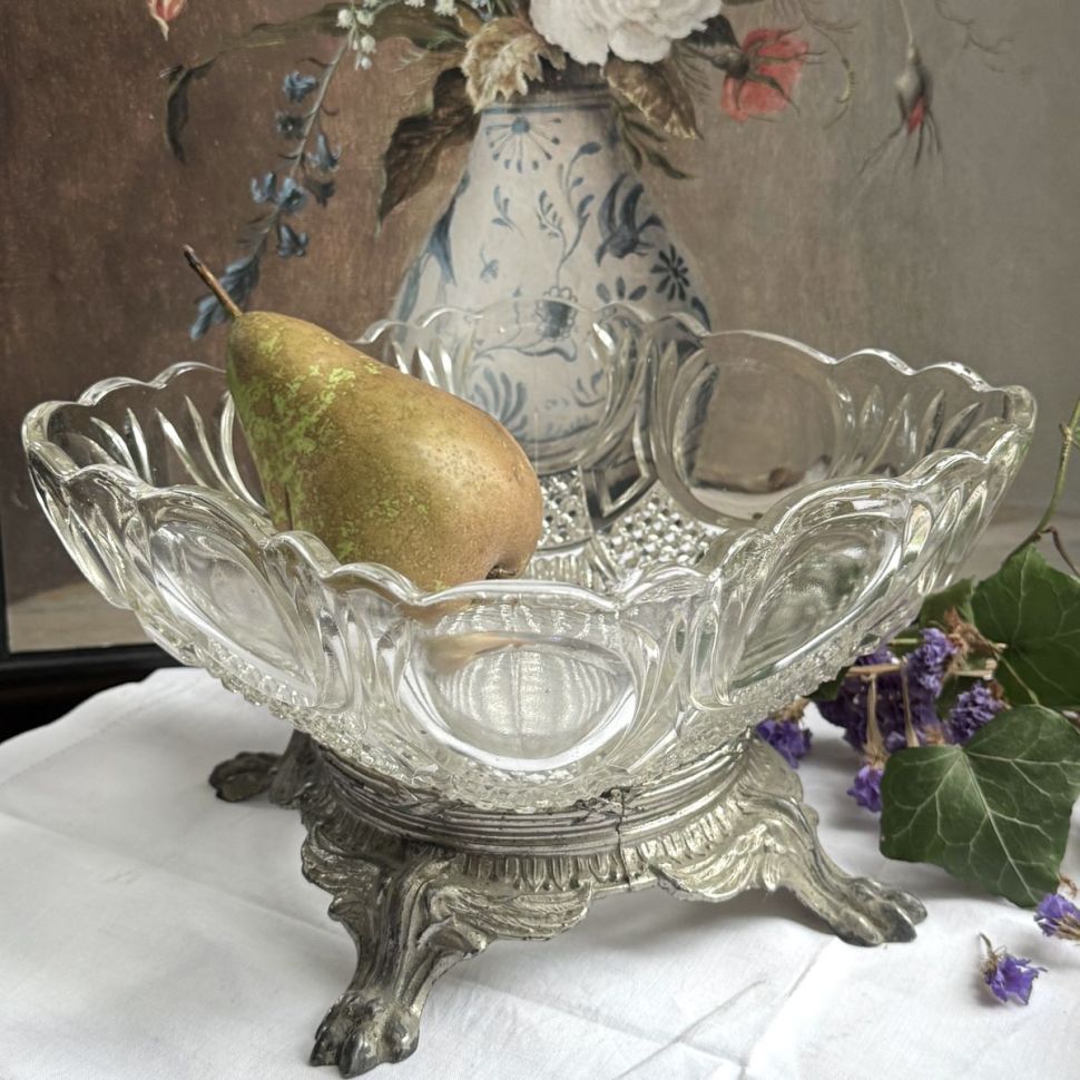Ваза фруктовница конфетница 21 см хрусталь Франция