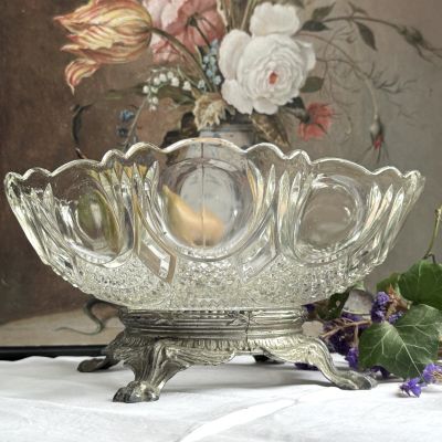 Ваза фруктовница конфетница 21 см хрусталь Франция