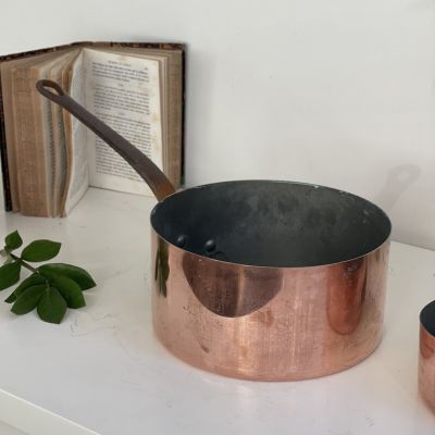 Ковш 2,7 л медь ручка чугун