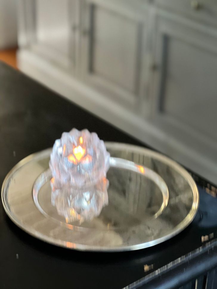 Блюдо поднос подставка под тарелку 30 см сталь