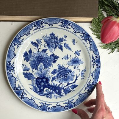 Тарелка Delft Blue Шинуазри 25 см Голландия 