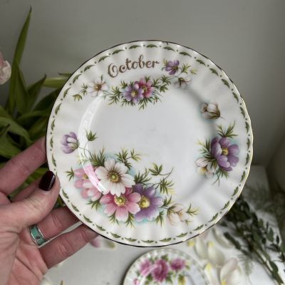 Тарелка Royal Albert 12 месяцев Октябрь 16 см Англия