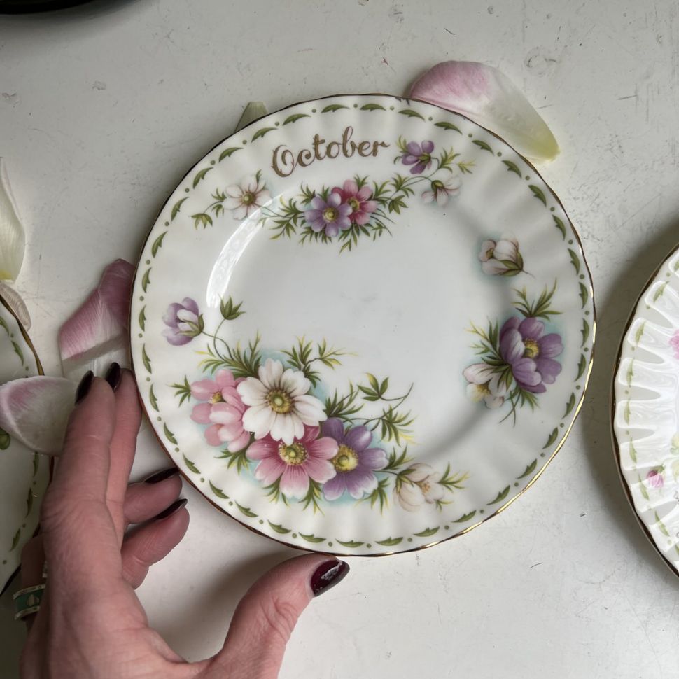 Тарелка Royal Albert 12 месяцев Октябрь 16 см Англия