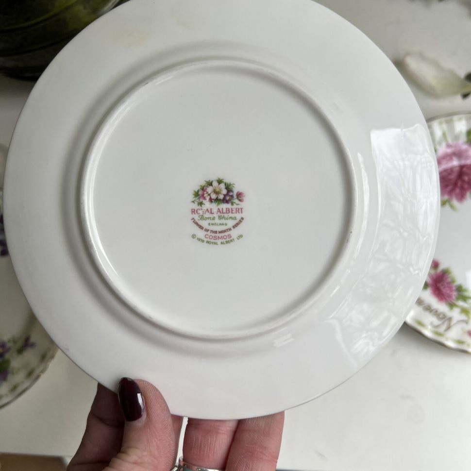 Тарелка Royal Albert 12 месяцев Октябрь 16 см Англия