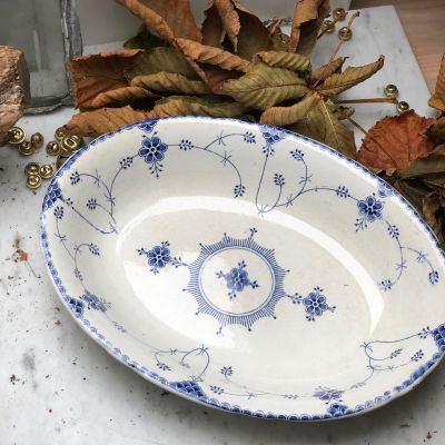 Блюдо глубокое 29 см Stra Rorstrand Indisch Blau Швеция