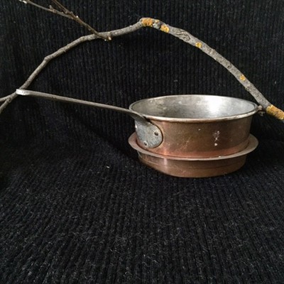 Сотейник сковородка медная с ручкой