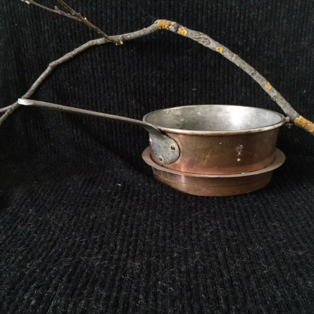 Сотейник сковородка медная с ручкой