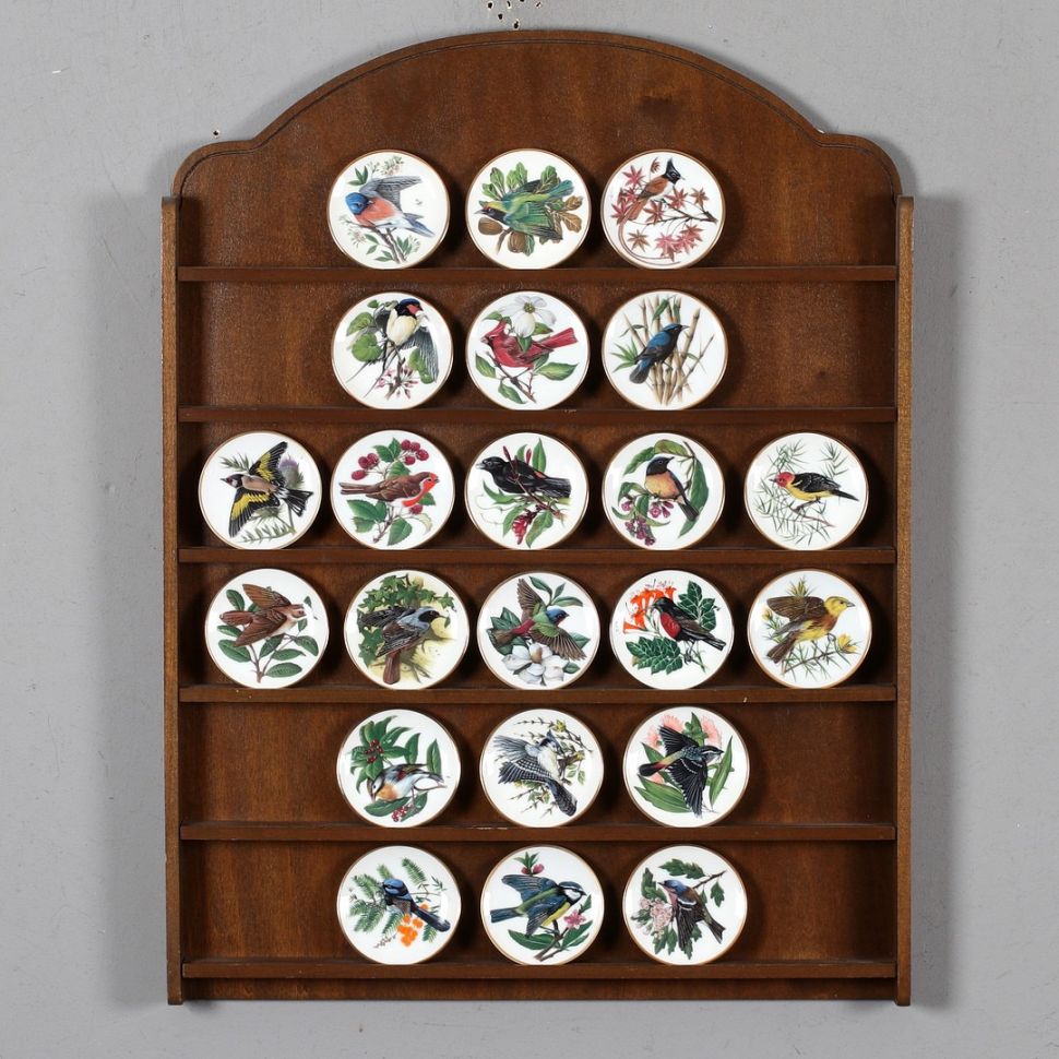 Тарелка 8 см Franklin Songbirds 1981 Eastern Bluebird