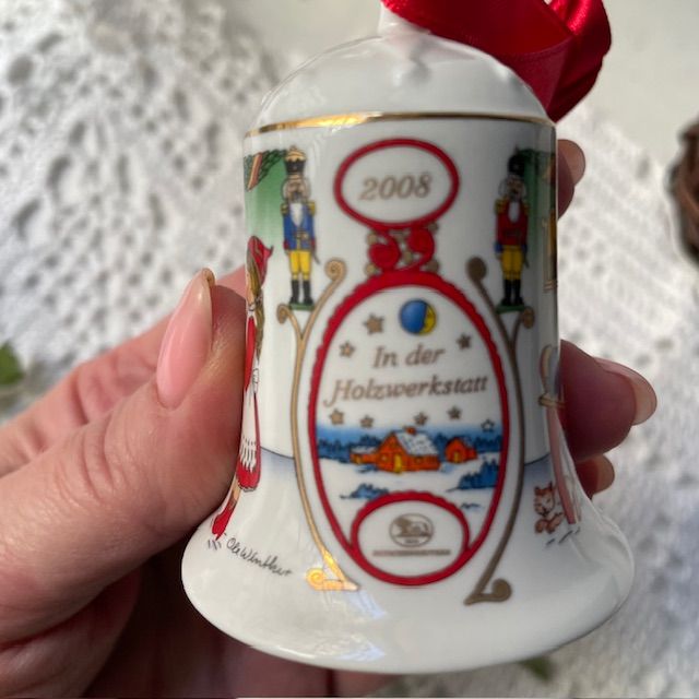 Колокольчик рождественский 2008 Hutschenreuther Германия