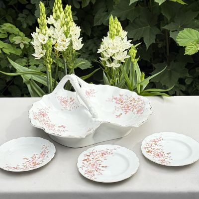 Тарелка пирожковая Limoges Шиповник 14 см фарфор Франция