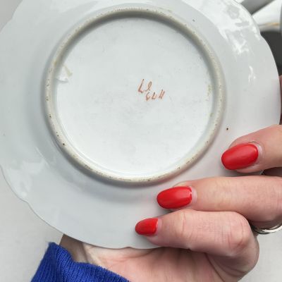 Тарелка пирожковая Limoges Шиповник 14 см фарфор Франция
