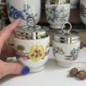 Кодлер на 2 яйца Royal Worcester Настурция фарфор Англия