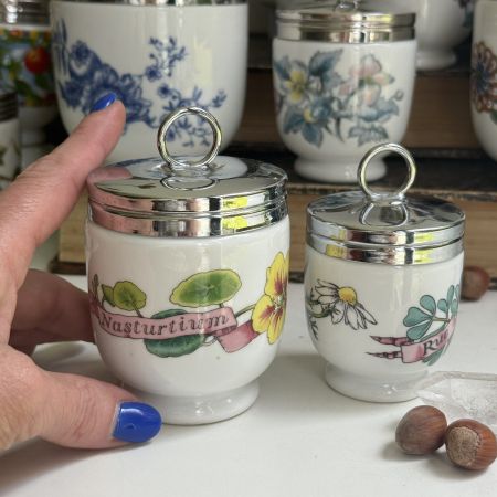 Кодлер на 2 яйца Royal Worcester Настурция фарфор Англия