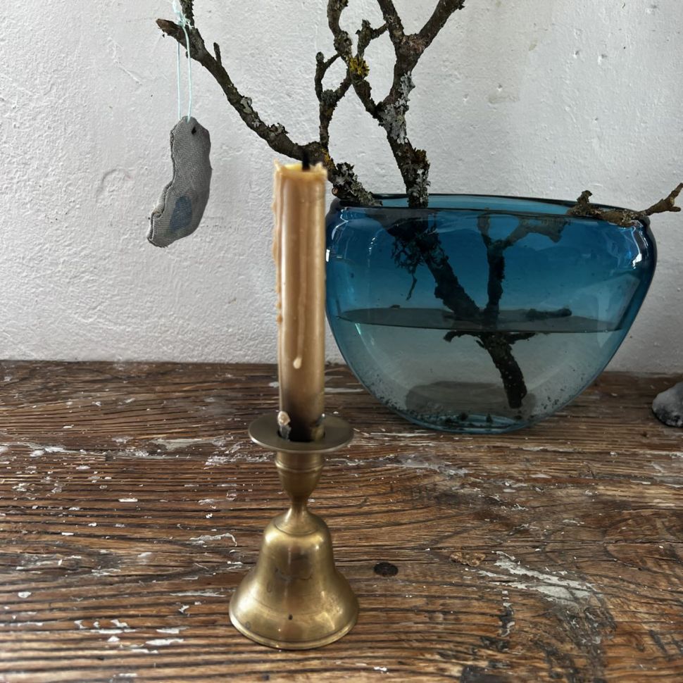 Подсвечник Колокольчик 8 см латунь