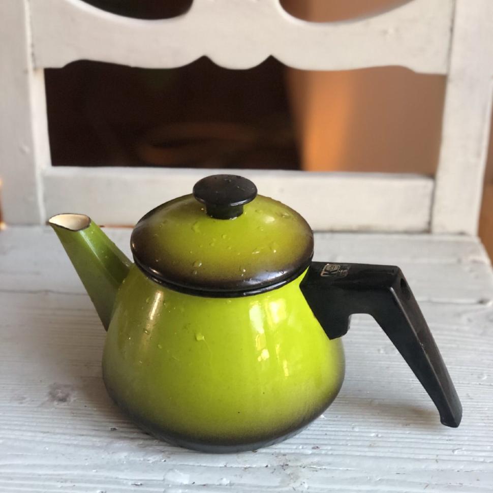 Чайник эмалированный 1000 мл ручка пластиковая