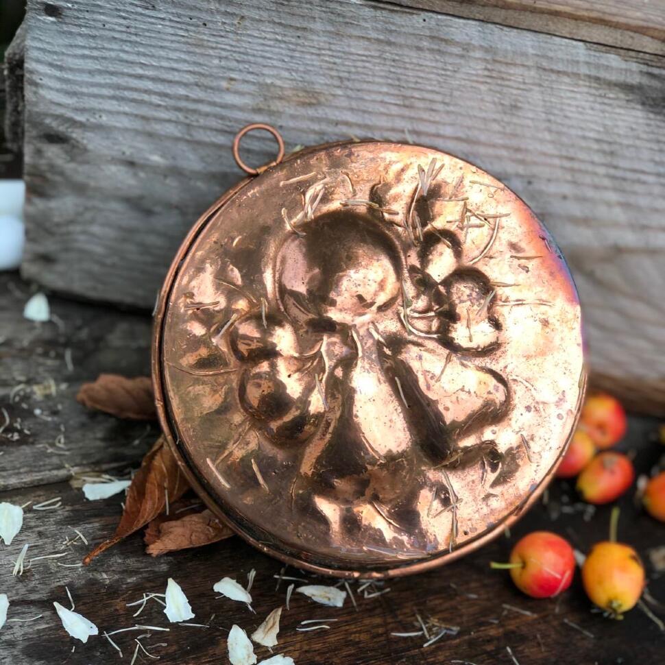 Форма для выпечки 17,5 см Фрукты медь