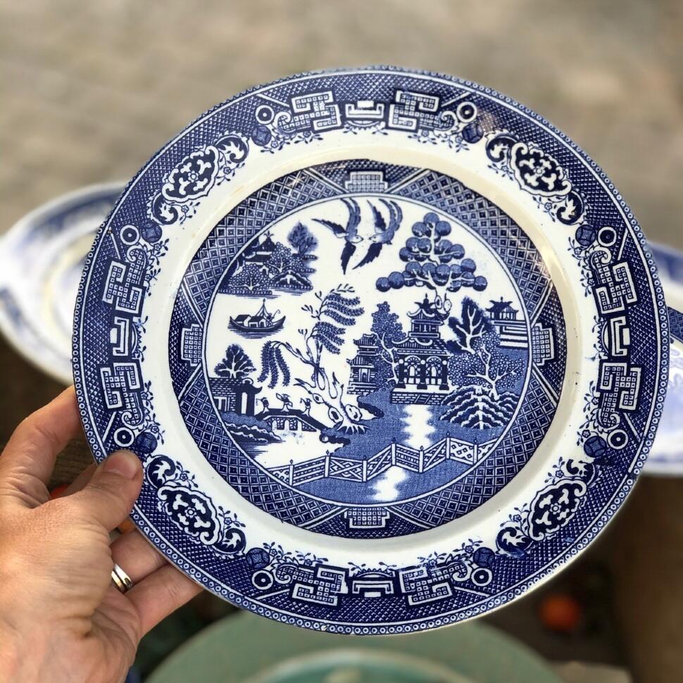 Тарелка 24 см Шинуазри Gustafsberg Willow Швеция