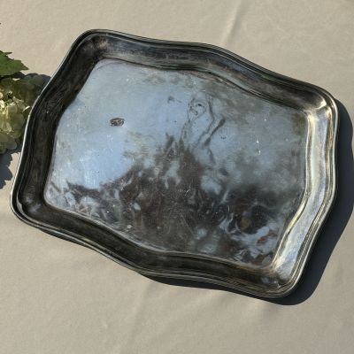 Поднос 40 см мельхиор