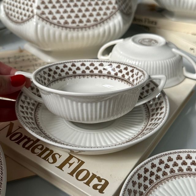 Блюдце глубокое 16 см Adams Wedgwood Group фарфор Англия