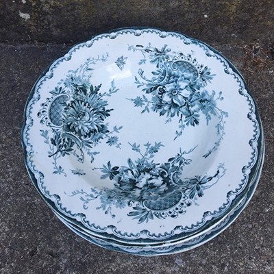 Тарелка глубокая Тарелка Anna Göteborg 19 век Швеция 23 см