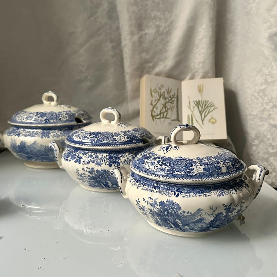 Супница ВиллеройБох Burgenland синий 2,4 л фарфор Германия