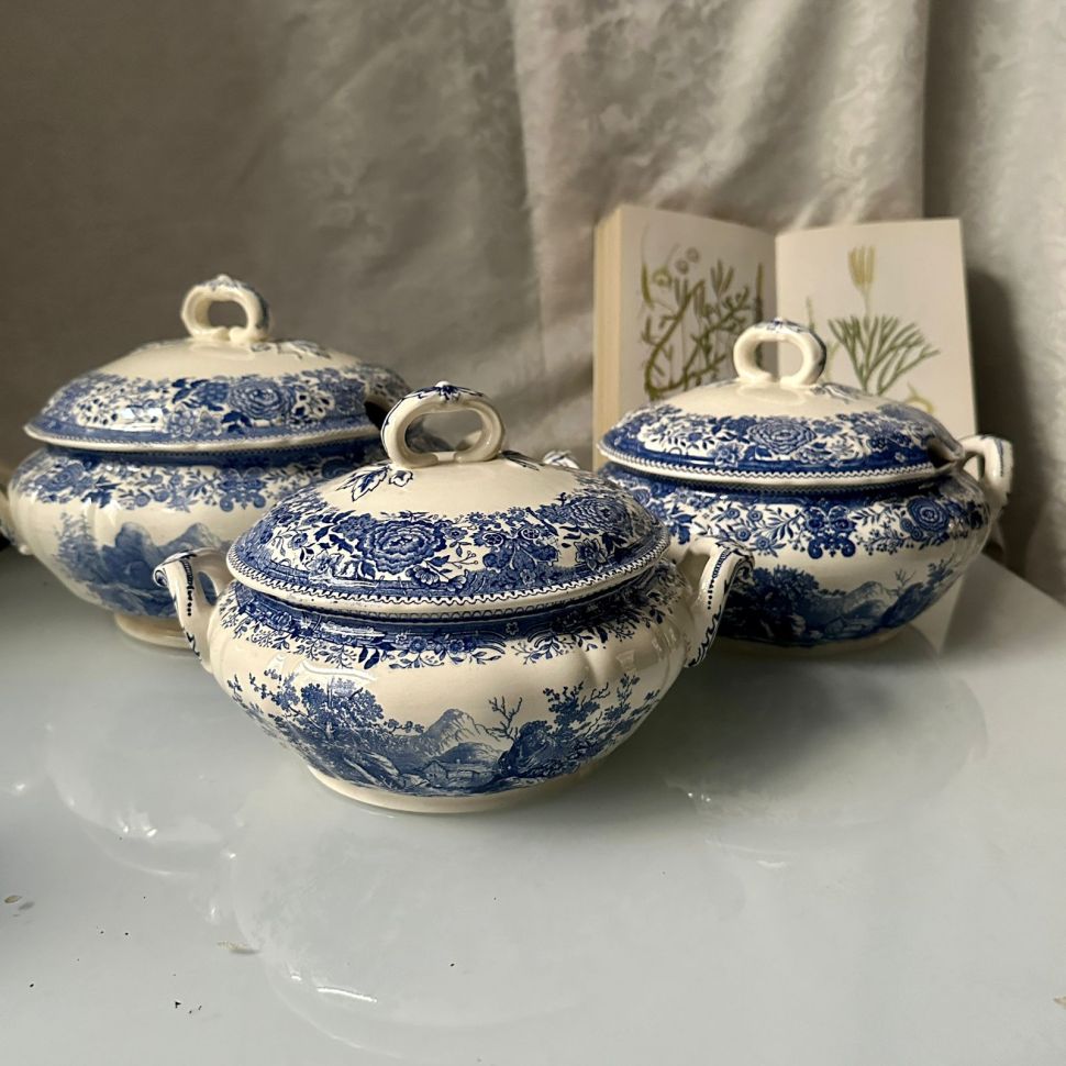 Супница ВиллеройБох Burgenland синий 2,4 л фарфор Германия