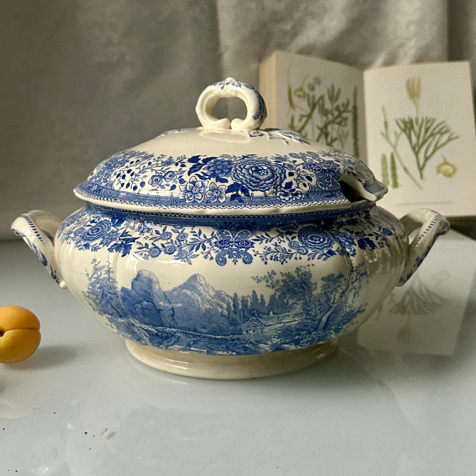 Супница ВиллеройБох Burgenland синий 2,4 л фарфор Германия