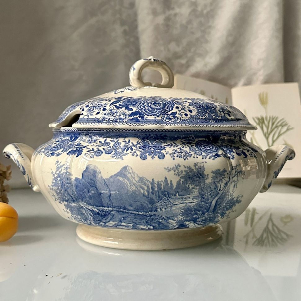 Супница ВиллеройБох Burgenland синий 2,4 л фарфор Германия