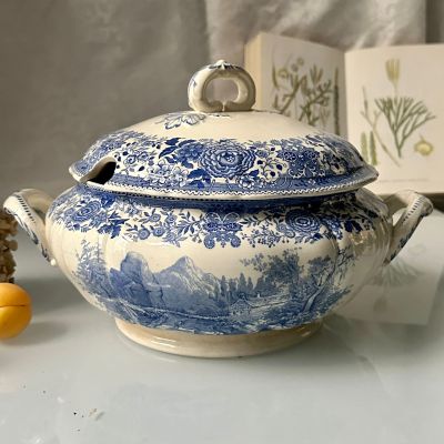 Супница ВиллеройБох Burgenland синий 2,4 л фарфор Германия