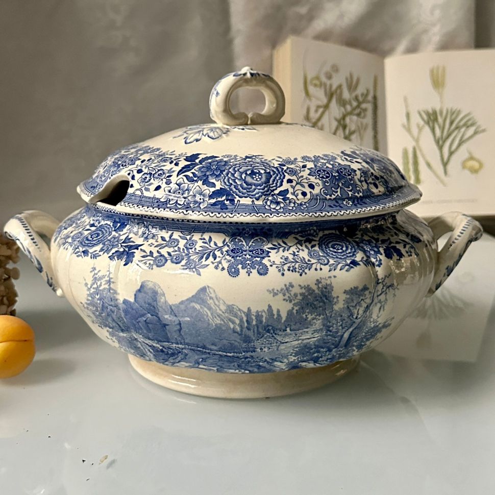 Супница ВиллеройБох Burgenland синий 2,4 л фарфор Германия