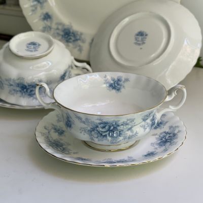 Бульонная пара Windsor Rose Royal Albert 1982 г. 300 мл Англия