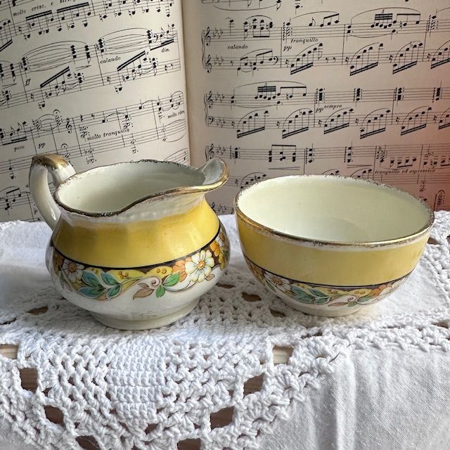 Сахарница молочник Grindley фарфор Англия набор