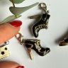 Подвеска шарм Ботинок 3 см в стиле Thomas Sabo 925