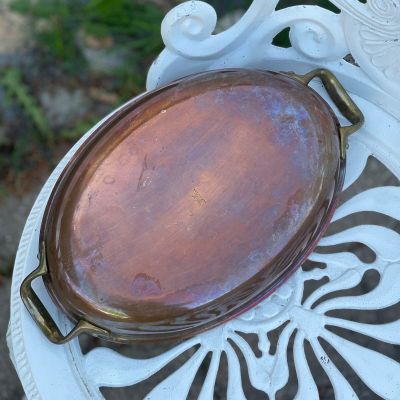 Сковорода с двумя ручками 26 см сталь внутри 