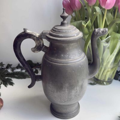 Кувшин 2,7 л с крышкой старинный олово