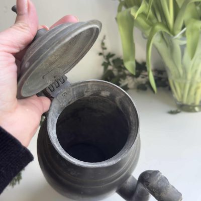 Кувшин 2,7 л с крышкой старинный олово