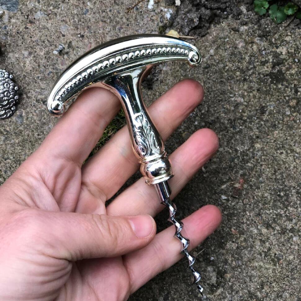 Штопор 13 см металл 