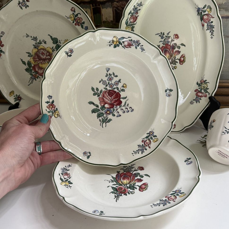 Тарелка глубокая Alt Strassburg ВиллеройБох 23 см фарфор Германия