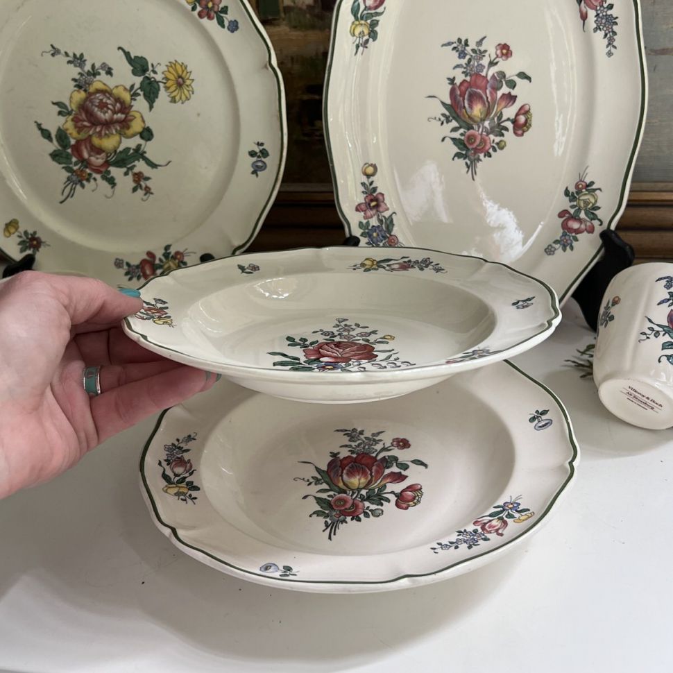 Тарелка глубокая Alt Strassburg ВиллеройБох 23 см фарфор Германия