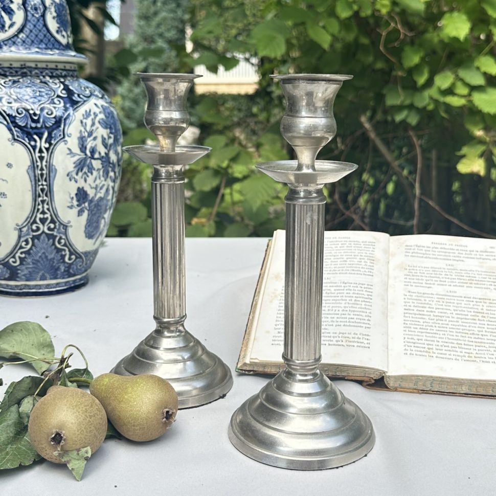 Подсвечник Колонна 24 см сплав Голландия