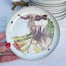 Тарелка Arzberg Birds of the Country Year Август 17 см фарфор Германия
