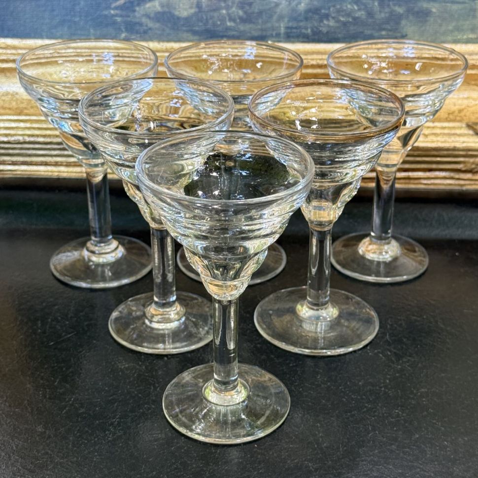 Рюмка для абсента 75 мл хрустальное стекло золочение Франция