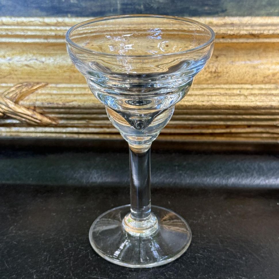 Рюмка для абсента 75 мл хрустальное стекло золочение Франция