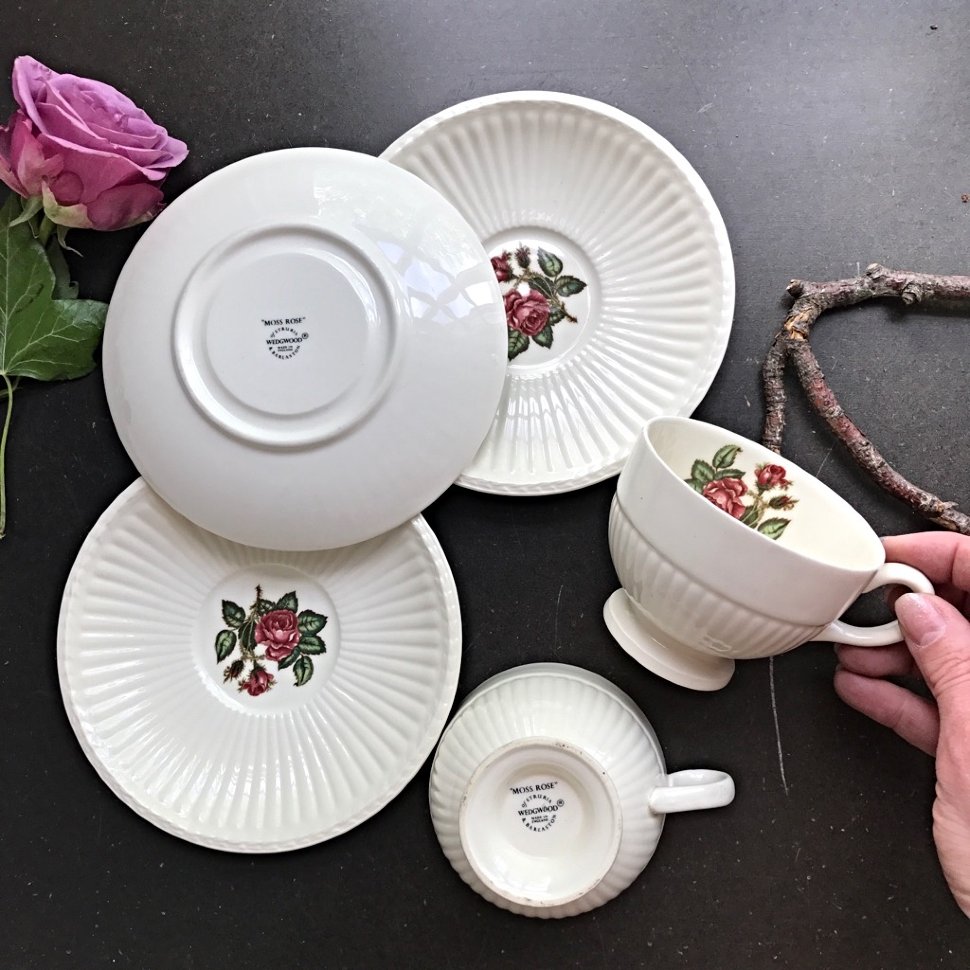 Чайная пара Wedgwood Moss Rose