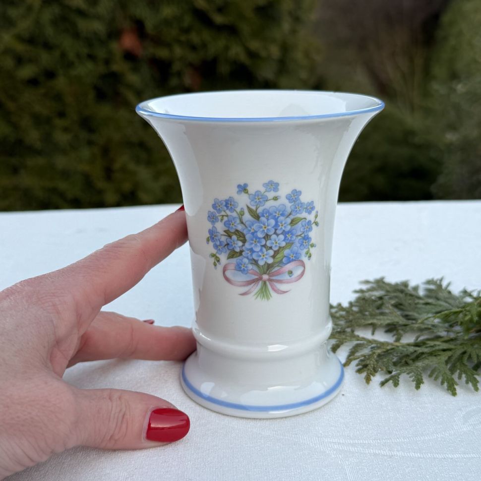 Ваза Незабудки 12 см фарфор Германия уценка