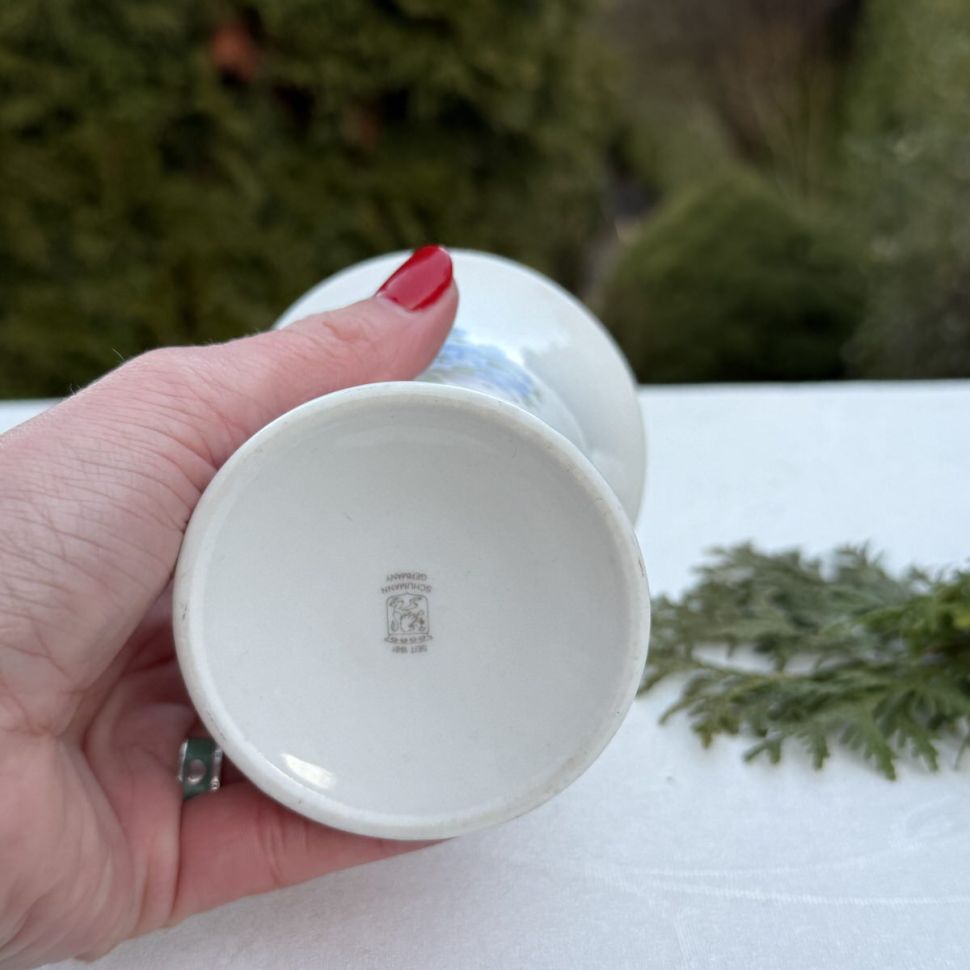 Ваза Незабудки 12 см фарфор Германия уценка